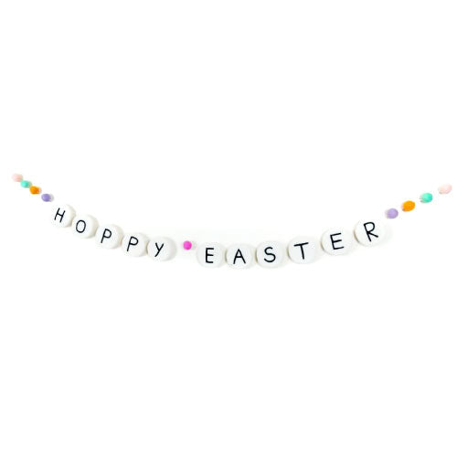 Hoppy Easter Giant Friendship Bracelet Felt Garland