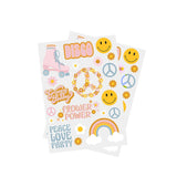 Peace Love Party Temporary Tattoos 2 Pack