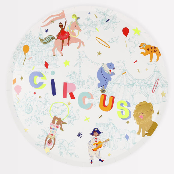 Circus LG Dinner Plates (x8)
