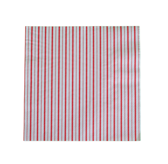 Red & White Pinstripe LG Napkins