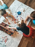 USA Patriotic 4th of July Summer Coloring Tablecloth