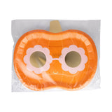 Groovy Pumpkin Shaped Paper Plates (x8)