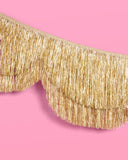 Gold Foil Scalloped Fringe Garland (5ft)