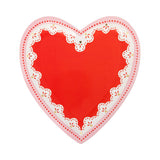 Vintage Heart Shaped Plate Set (x8)