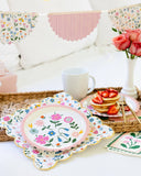 Spring Floral Pattern 9" Plates (x8)