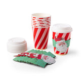 Jolly Santa To-Go Cups (Set of 8)