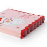 Pink and Red Santa Party Napkins (Set of 20)