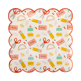 School Icons Plates (x8)