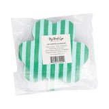 Shamrock Shaped Lucky You and Striped Cocktail Napkin Set (x24)