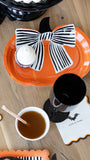 Bow Pumpkin Plates (x8)