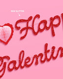 Happy Galentine's Day Glitter Banner
