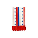 Stars and Stripes Scallop Dinner Napkins (x24)