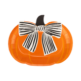 Bow Pumpkin Plates (x8)