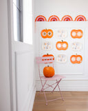 Groovy Pumpkin Shaped Paper Plates (x8)