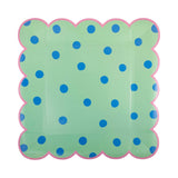 Polka Dot Plate Set (x8)