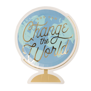 Change the World Globe Paper Plates (x8)