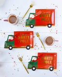 Christmas Truck Shaped Plate (x8)