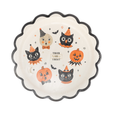 Vintage Halloween Characters Plates (x8)
