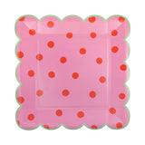 Polka Dot Plate Set (x8)