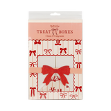 Red and Pink Bows Cookie Boxes (x6)