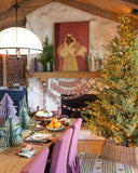 Merry Christmas Gingham Puffy Fabric Banner Set