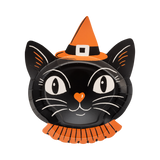 Vintage Witchy Black Cat Plates (x8)