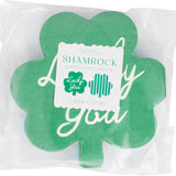 Shamrock Shaped Lucky You and Striped Cocktail Napkin Set (x24)