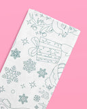 Merry Christmas Coloring Paper Tablecloth