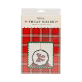 Plaid Bow Cookie Boxes (x6)