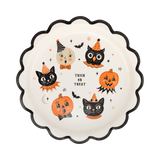 Vintage Halloween Characters Plates (x8)
