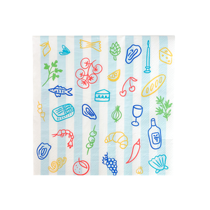 La Dolce Vita Dinner Large Napkins (x16)