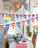 Stars and Stripes Outdoor Fabric Pennant Banner