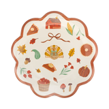 Harvest Icons Paper Plates (x8)