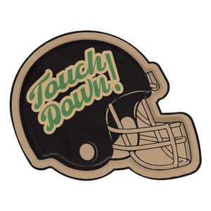 Touch Down Football Helmet Dinner Plate (x8)
