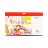 America Ticking Linen Puffy Banner