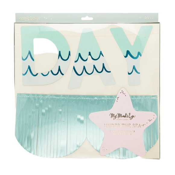 Under the Sea Happy Birthday Banner Set