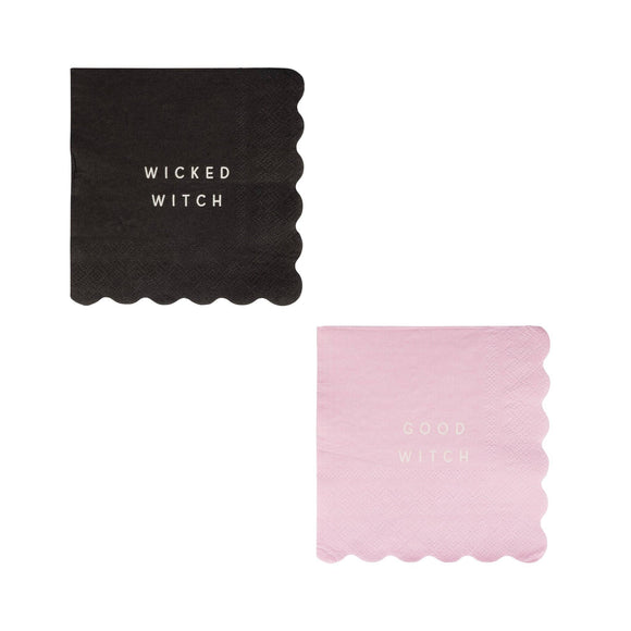 Good Witch Wicked Witch Napkin Sets (x24)