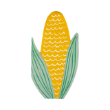 Corn Shaped Paper Napkins (x24)