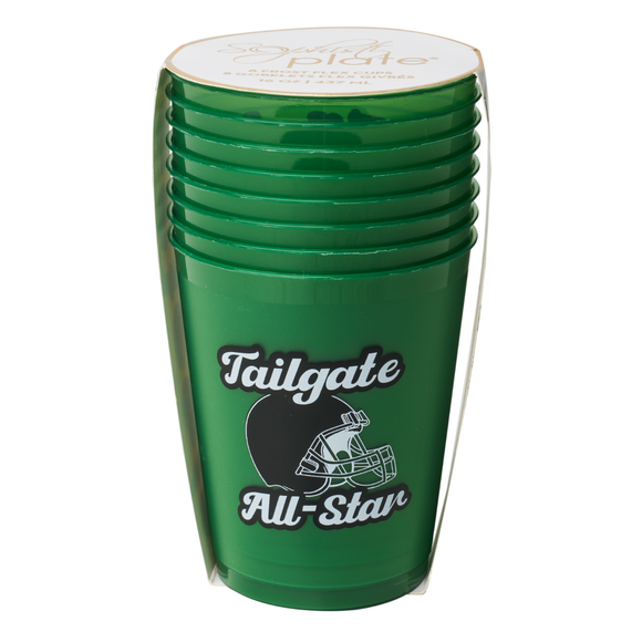 Football Tailgate Frost Flex Cups (x8)