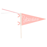 Pink You Did It Felt Pennant Banner