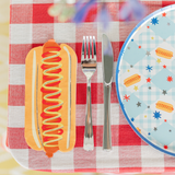 Patriotic Hot Dog Die-Cut Guest Napkins (x16)
