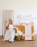 Welcome Little One Pink Felt Pennant Flag