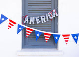 Stars and Stripes Outdoor Fabric Pennant Banner