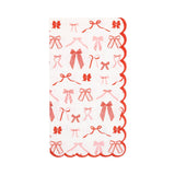Vintage Bow Pattern Dinner Napkins (x24)