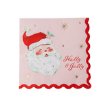Pink and Red Santa Party Napkins (Set of 20)