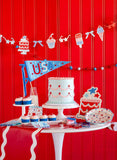 Summer Cake Shaped 11" Paper Plates (x8)