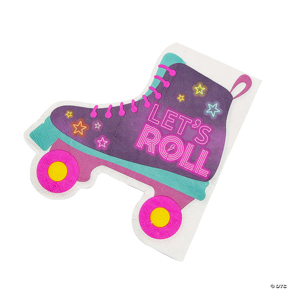 Retro Roller Skate Napkins (x16)