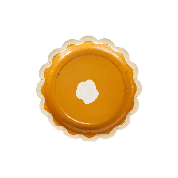 Pumpkin Pie Dessert Plate (x8)