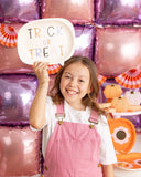 Trick or Treat Word Bubble Shaped Paper Plates (x8)