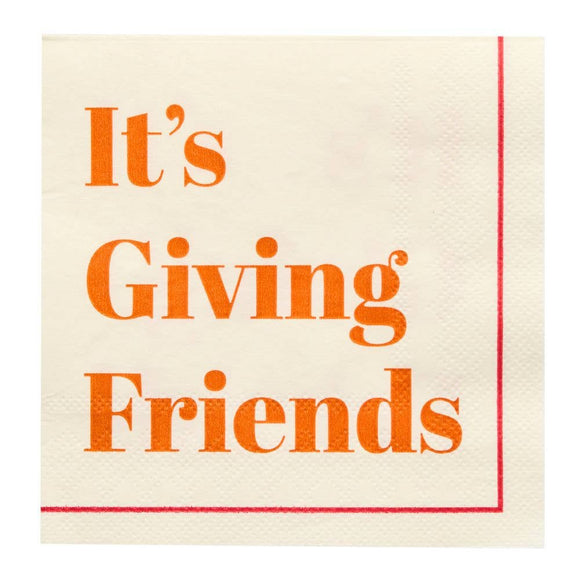 'It's Giving Friends' Napkins (x26)